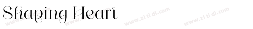 Shaping Heart字体转换